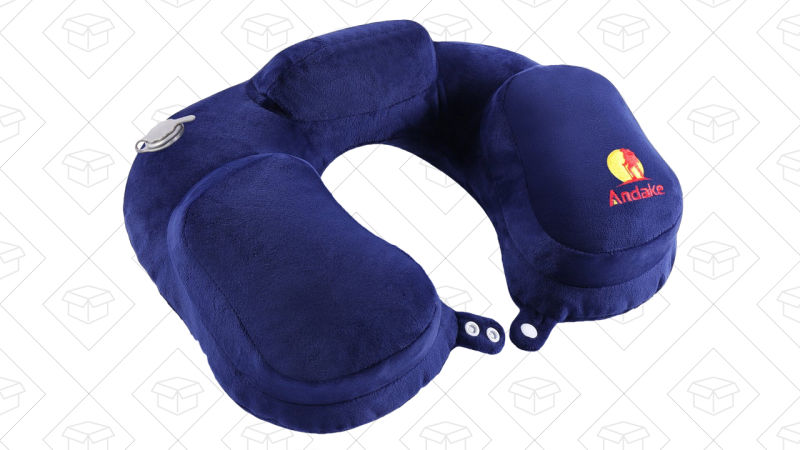 Almohada de viajes Andake, $11 con cĂłdigo NTP1087P